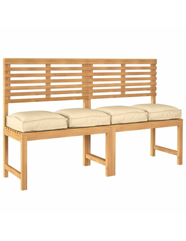 Cuscino 4 pcs Beige 40 x 40 x 8 cm Tessuto Oxford