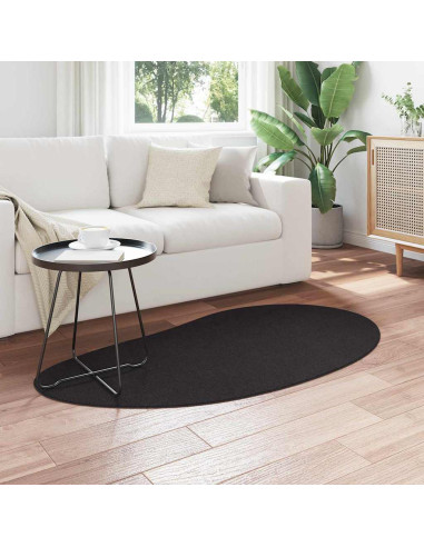 Tappeti per area HUARTE Nero 80 x 150 cm Poliestere