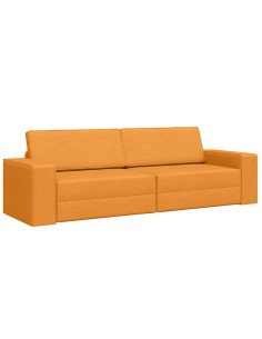 Divano letto 200cm Giallo Scuro Tessuto 2