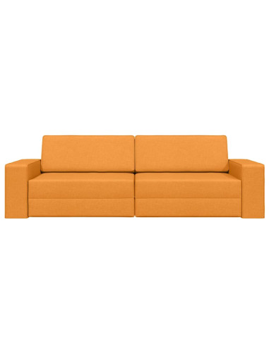 Divano letto 200cm Giallo Scuro Tessuto