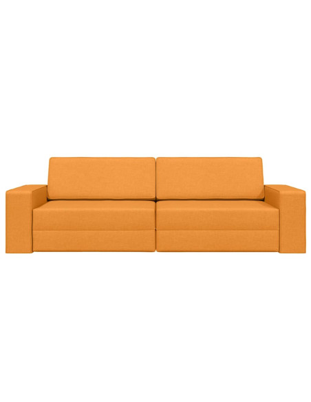 Divano letto 200cm Giallo Scuro Tessuto