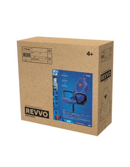 Trust GXT 703SM Revvo Sedia per gaming universale Blu, Rosso