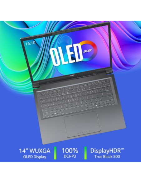 Acer Aspire 14 AI Intel Core Ultra 7 256V Computer portatile 35,6 cm (14") WUXGA 16 GB LPDDR5x-SDRAM 512 GB SSD Wi-Fi 6E (802.11