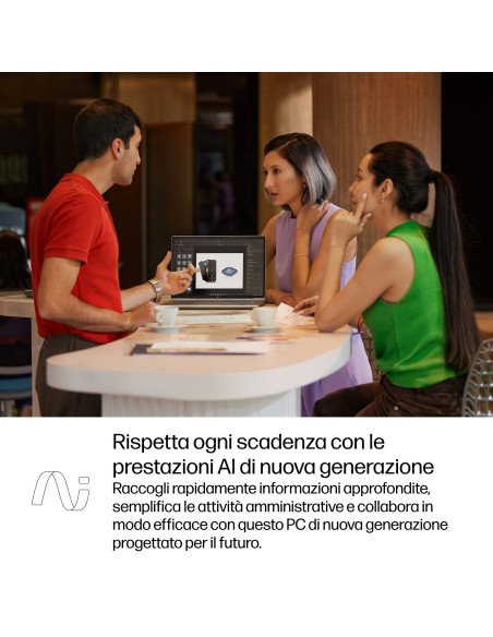 HP ProBook 4 G1q Next Gen AI PC Copilot+ PC Qualcomm Snapdragon X1-26-100 Computer portatile 35,6 cm (14") WUXGA 16 GB LPDDR5x-S