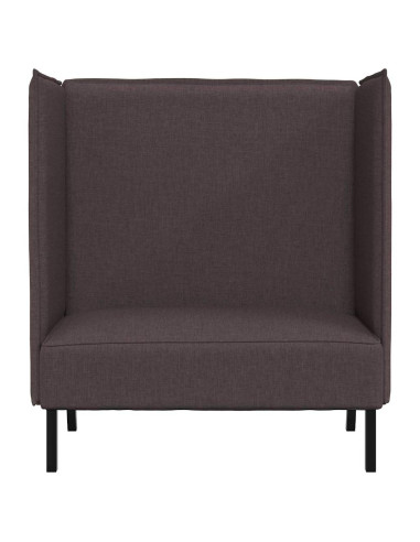 Divano alto 101cm Marrone scuro Tessuto