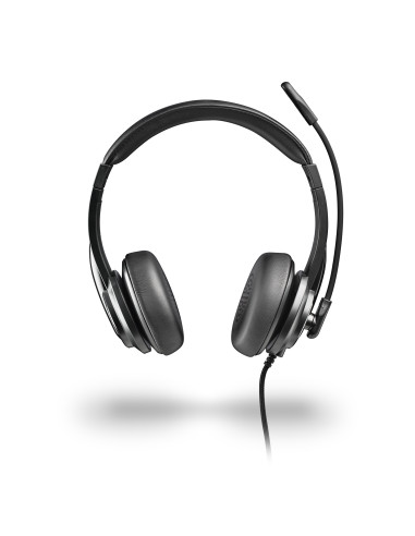 NGS VOX605 USB-C Auricolare Cablato A Padiglione Musica e Chiamate USB tipo-C Nero