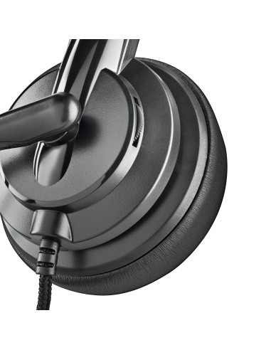 NGS VOX605 USB-C Auricolare Cablato A Padiglione Musica e Chiamate USB tipo-C Nero