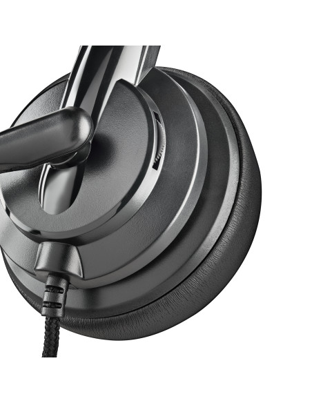 NGS VOX605 USB-C Auricolare Cablato A Padiglione Musica e Chiamate USB tipo-C Nero