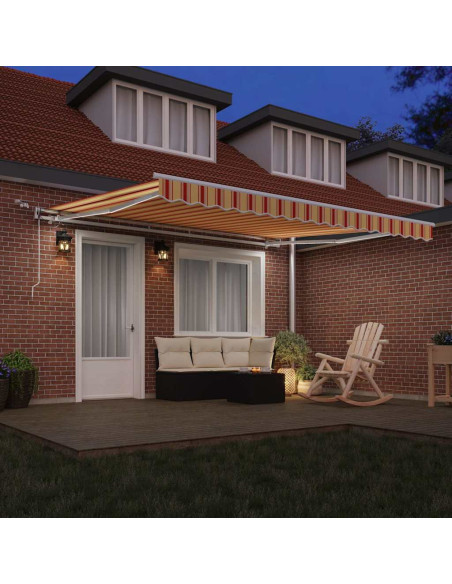 Tenda Retrattile Giallo e Arancione 400 × 300 cm