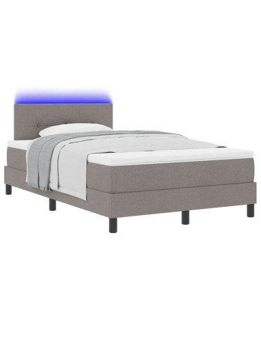Letto a molle con strisce LED Talpa 120 x 200 cm Tessuto