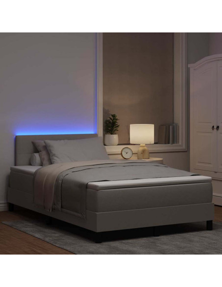 Letto a molle con strisce LED Talpa 120 x 200 cm Tessuto