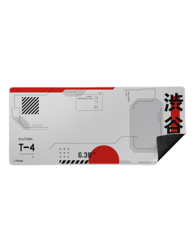 Trust GXT 759 XXL Tappetino per mouse per gioco da computer Nero, Grigio, Rosso, Bianco