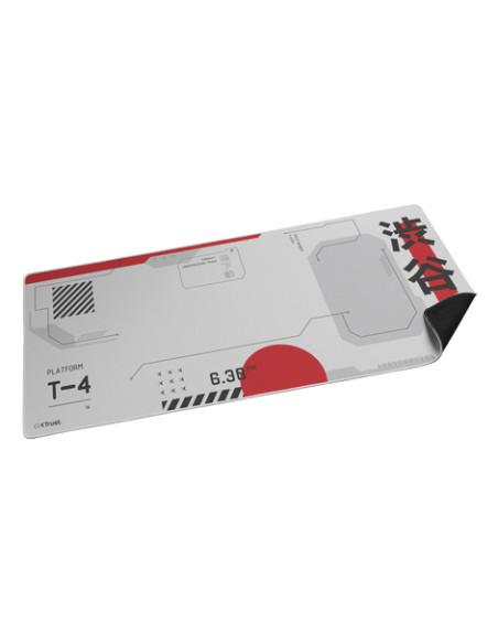 Trust GXT 759 XXL Tappetino per mouse per gioco da computer Nero, Grigio, Rosso, Bianco