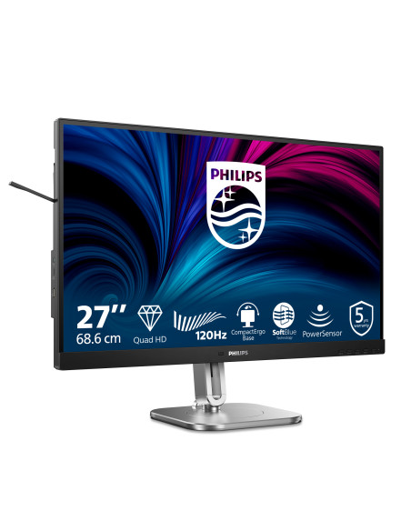 Philips Serie 4000 27B2N4500/00 Monitor PC 68,6 cm (27") 2560 x 1440 Pixel Quad HD LCD Grigio