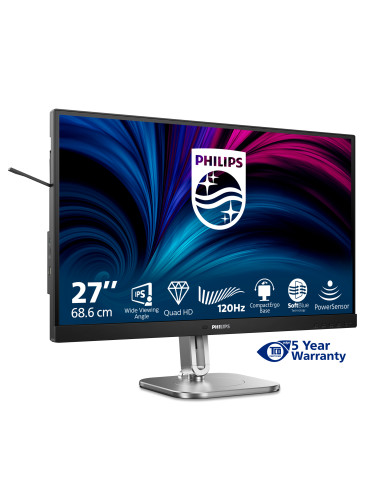 Philips Serie 4000 27B2N4500/00 Monitor PC 68,6 cm (27") 2560 x 1440 Pixel Quad HD LCD Grigio