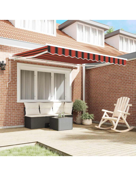 Tenda Retrattile Arancione e Marrone 300 x 250 cm