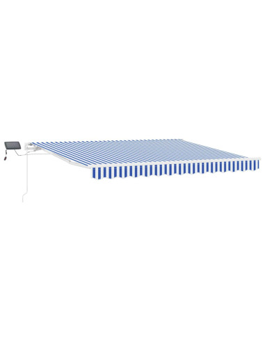 Tenda Retrattile Blu e Bianco 350 x 250 cm