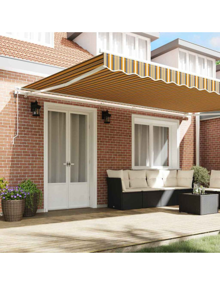 Tenda Retrattile Multicolore 500 × 300 cm Tessuto