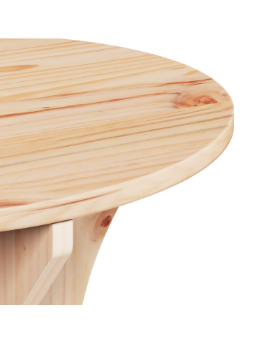 Tavolino da salotto 2 pcs Naturale Legno di pino massello