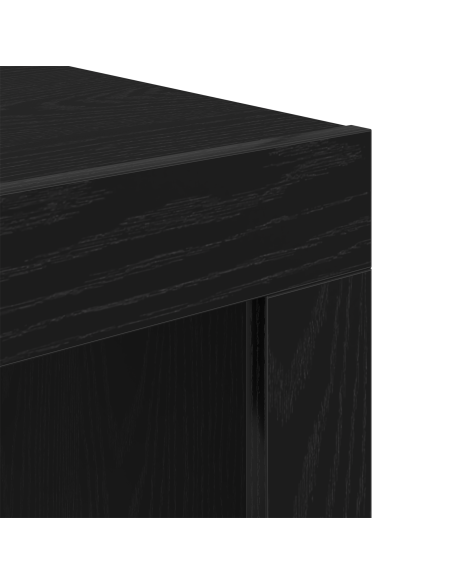 Tavolino da salotto Rovere Nero 50 x 50 x 35 cm