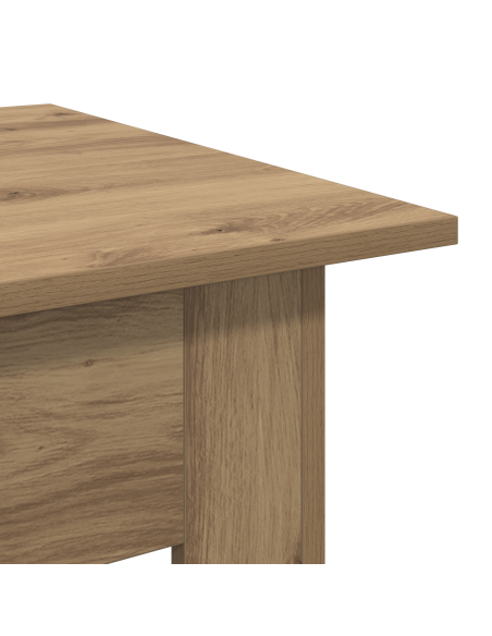 Tavolino da salotto Rovere artigianale 55 x 55 x 42 cm