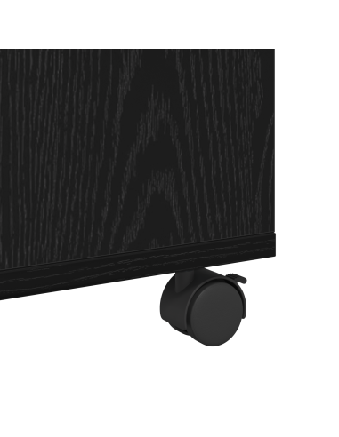 Tavolino da salotto con cassetto Rovere Nero 75 x 75 x 38 cm