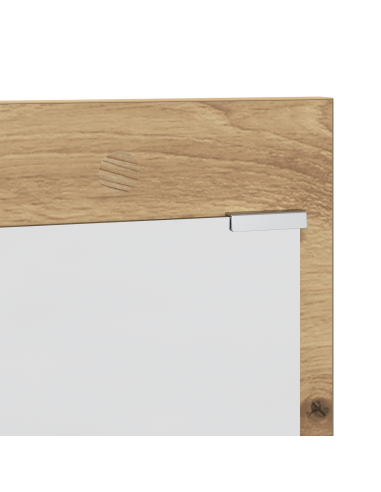 Appendiabiti a muro Rovere artigianale 90 x 10 x 50 cm