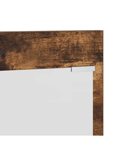 Appendiabiti a muro con lo scaffale Rovere fumé 70 x 10 x 90 cm