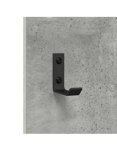 Appendiabiti a muro Grigio cemento 96 x 1,5 x 90 cm
