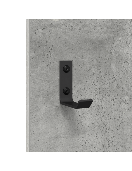 Appendiabiti a muro Grigio cemento 96 x 1,5 x 90 cm