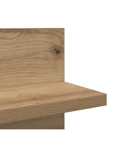 Scaffale da parete 2 pcs Rovere artigianale 80 x 11,5 x 18 cm