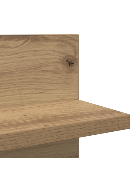 Scaffale da parete 2 pcs Rovere artigianale 80 x 11,5 x 18 cm