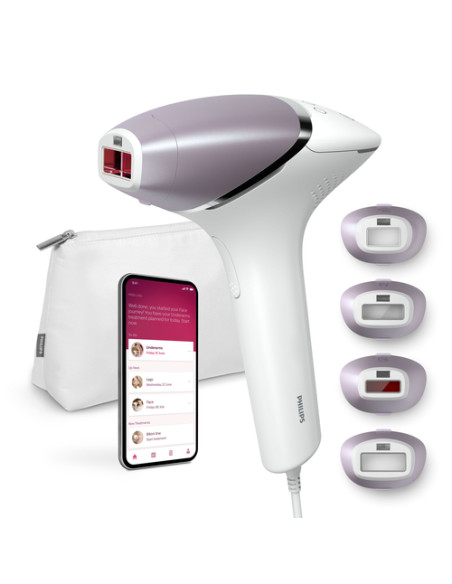 Philips Lumea Prestige Epilatore a Luce Pulsata Lumea con tecnologia SenseIQ e custodia bianco BRI947/00