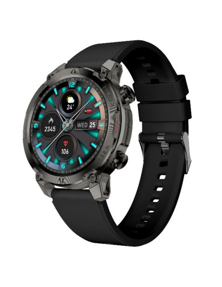 Nilox NXSWTRAILROUND smartwatch e orologio sportivo 3,53 cm (1.39") Digitale 360 x 360 Pixel Touch screen Nero