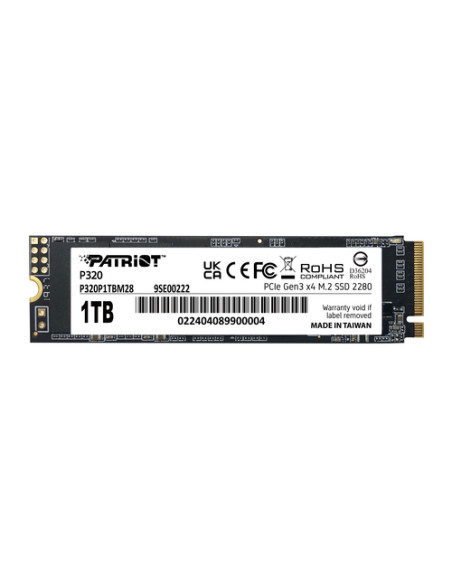 PATRIOT SSD P320 1TB M.2280 PCI-E R/W 3000/2200MB/S