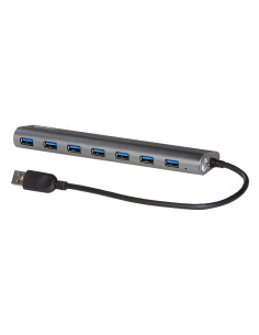 i-tec Metal U3HUB778 hub di interfaccia USB 3.2 Gen 1 (3.1 Gen 1) Type-A 5000 Mbit/s Argento