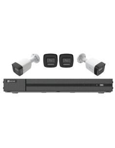 EZVIZ X5K+H3K(4K) POE NVR KIT COLLEGA FINO A 8-CH 4K TELECAMERE IP, POE. VISIONE NOTTURNA A COLORI,