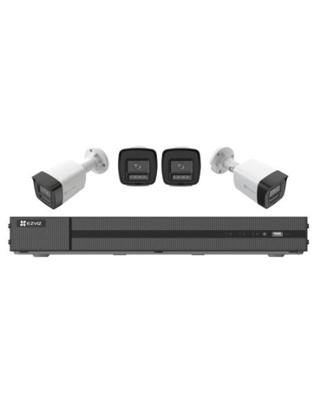 EZVIZ X5K+H3K(4K) POE NVR KIT COLLEGA FINO A 8-CH 4K TELECAMERE IP, POE. VISIONE NOTTURNA A COLORI,
