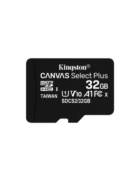 Kingston Technology Scheda micSDHC Canvas Select Plus 100R A1 C10 da 32GB + adattatore