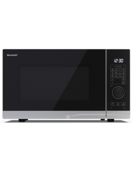Sharp YC-PG284AE-S forno a microonde Nero, Argento Microonde con grill Superficie piana 28 L 900 W