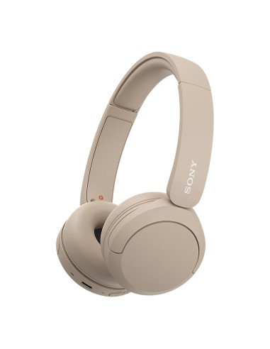 Sony WH-CH520 Auricolare Wireless A Padiglione Musica e Chiamate USB tipo-C Bluetooth Base di ricarica Crema