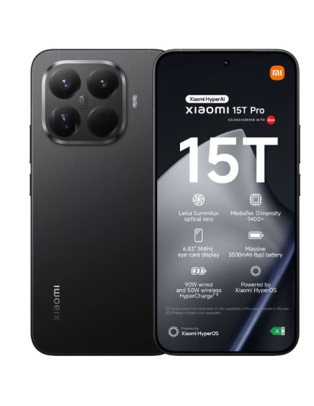 XIAOMI SMARTPHONE 15T PRO 12+512GB 6.83 5G Black DS