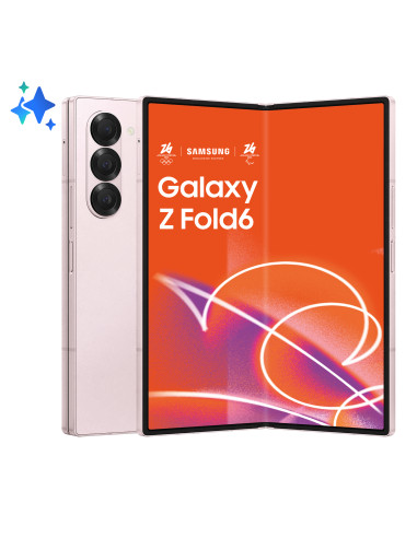 Samsung Galaxy Z Fold6 Smartphone AI, 256GB, RAM 12GB, Display 6,3"/7,6" Dynamic AMOLED 2X, Pink