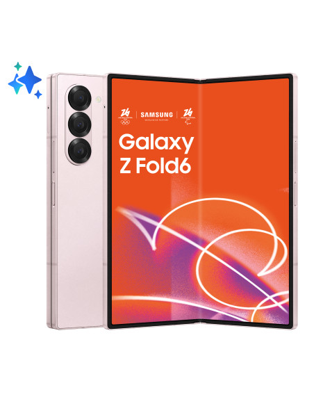 Samsung Galaxy Z Fold6 Smartphone AI, 256GB, RAM 12GB, Display 6,3"/7,6" Dynamic AMOLED 2X, Pink
