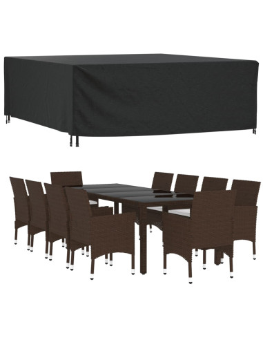 Copertura Mobili Giardino Nera 260x260x90cm Impermeabile 420D