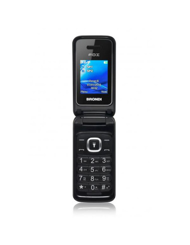 Brondi Fox 4,5 cm (1.77") 74 g Nero Telefono cellulare basico