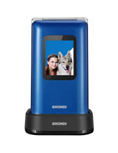 Brondi Amico Prezioso 7,11 cm (2.8") Blu Telefono per anziani 2