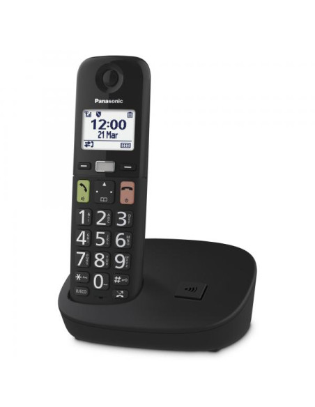 Panasonic KX-TGU110EXB telefono Telefono DECT Identificatore di chiamata Nero
