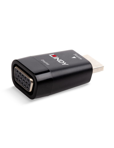 Lindy 38194 adattatore per inversione del genere dei cavi HDMI Type A (Standard) VGA Nero