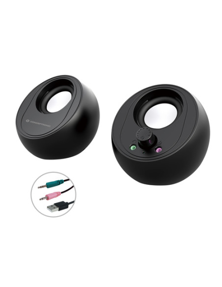 Conceptronic BJORN01B altoparlante 2-vie Nero Con cavo e senza cavo 10 W